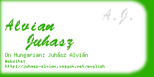 alvian juhasz business card